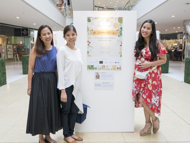 Mommy Mundo Founder Janice Villanueva with lactation expert and breastfeeding advocate Dr. Jamie Isip Cumpas, and Mommy Treats Founder Paola Loot Bronfman 