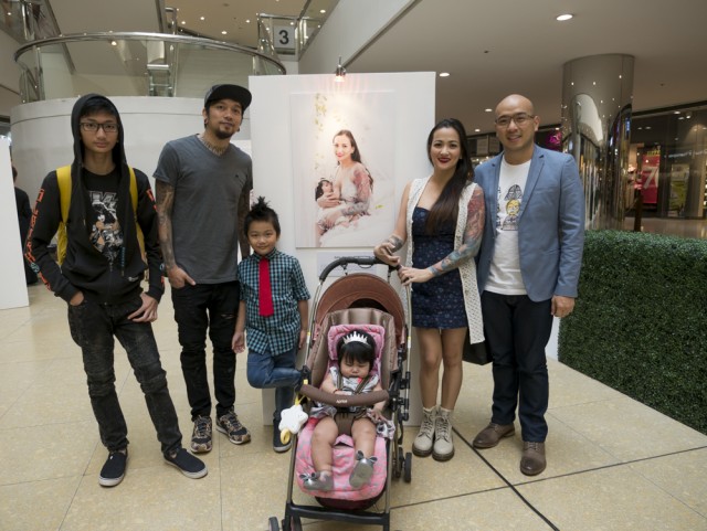 Jaya Crisostomo and her family