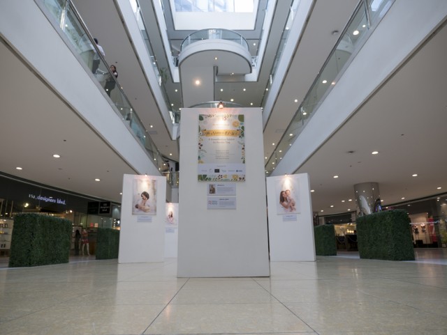 The setup at The Podium Mall where the exhibit runs until August 13, 2017