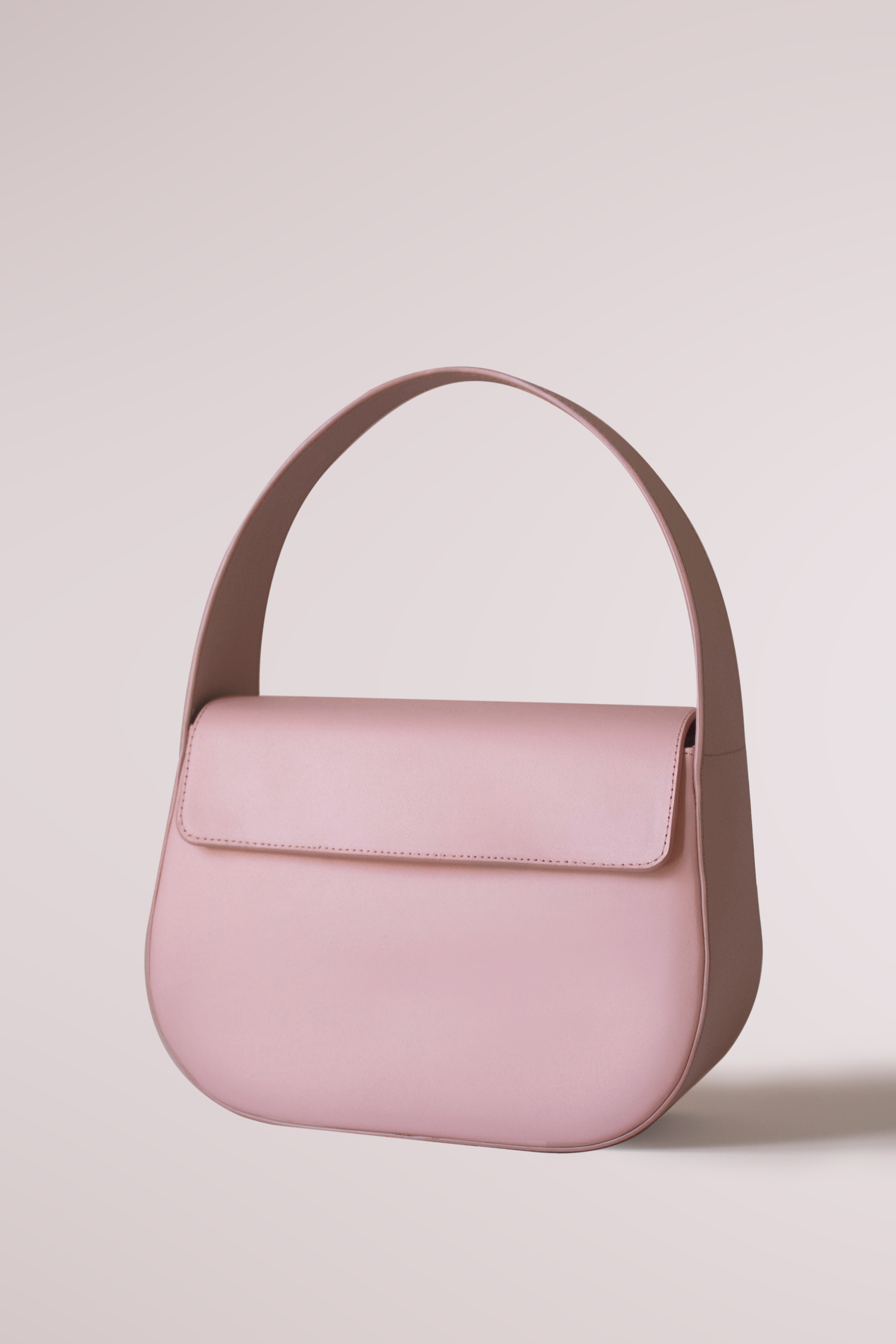 light pink leather tote