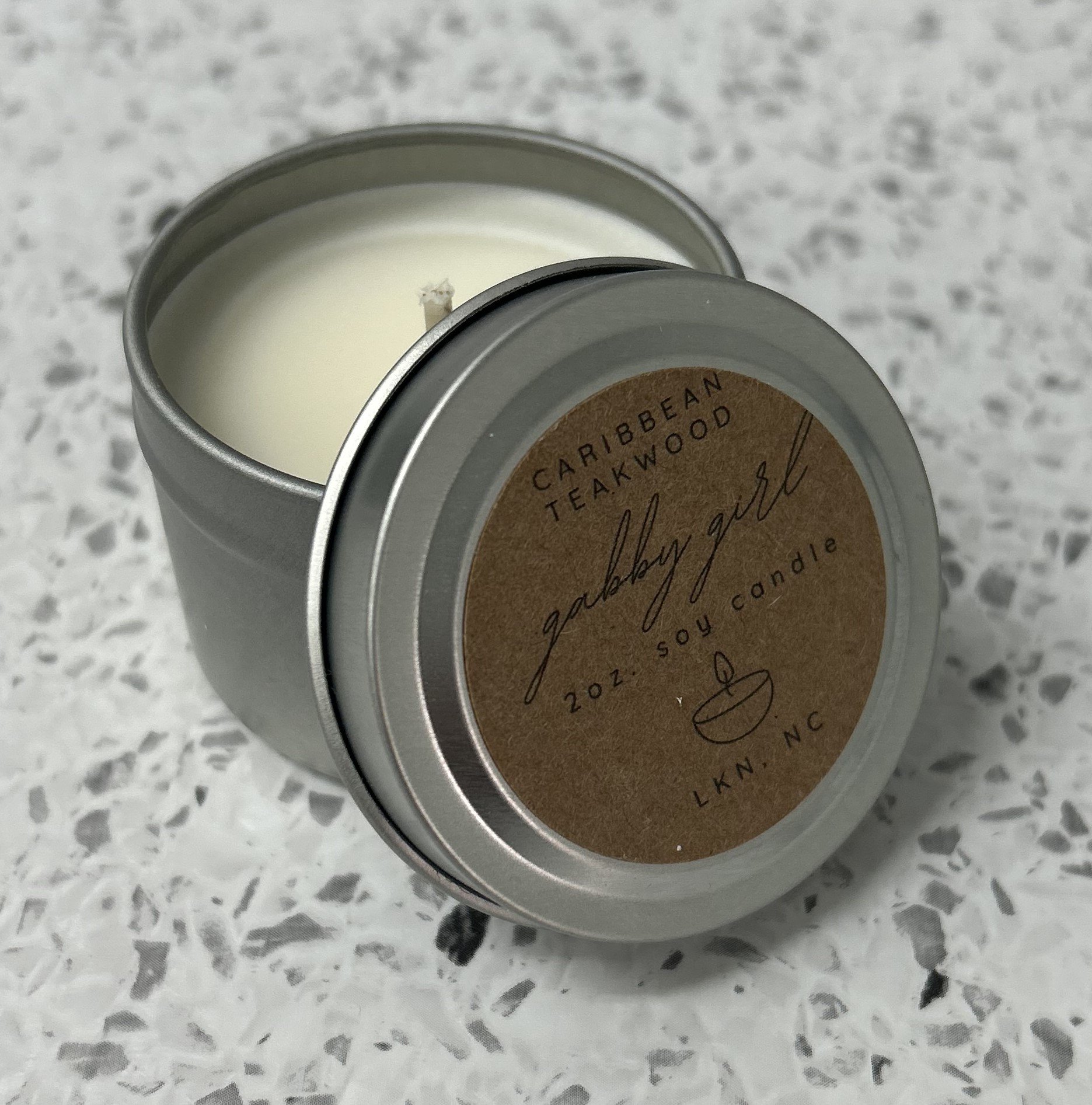 Caribbean Teakwood Scented Candle