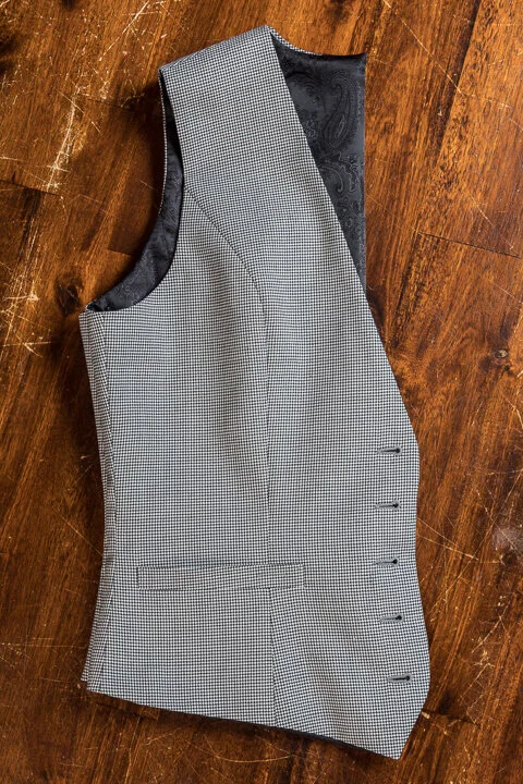 Puppytooth Pied de Poule女士Waistcoat.jpg