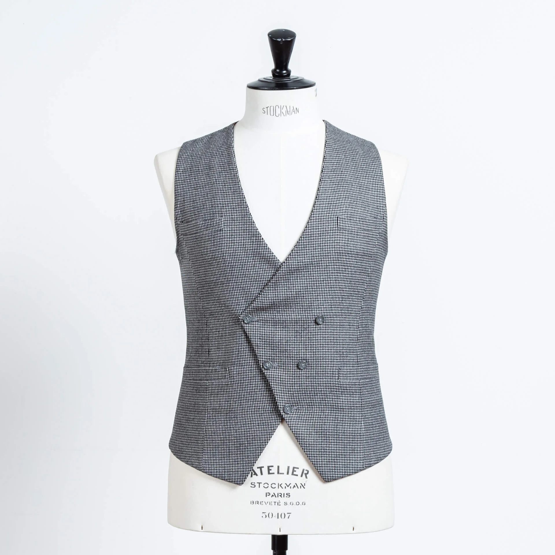 PuppyTooth Pied De Poule背心Gilet Asymetrisch(6).jpg