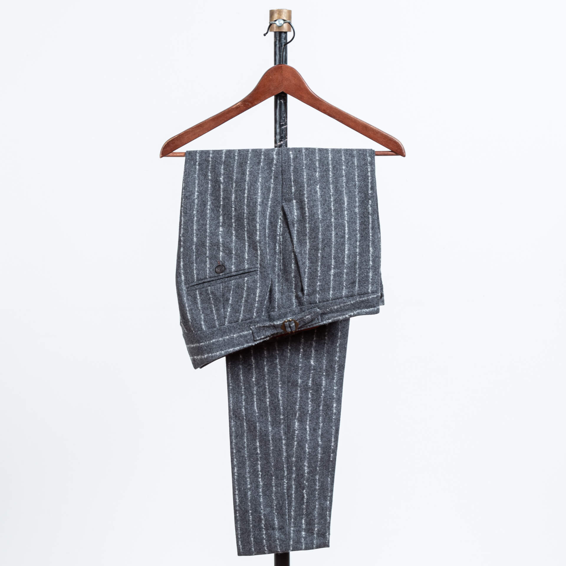 Broek Pantalon非结构化羊毛纺丝KrijtstreeTep Grijs 2.jpg