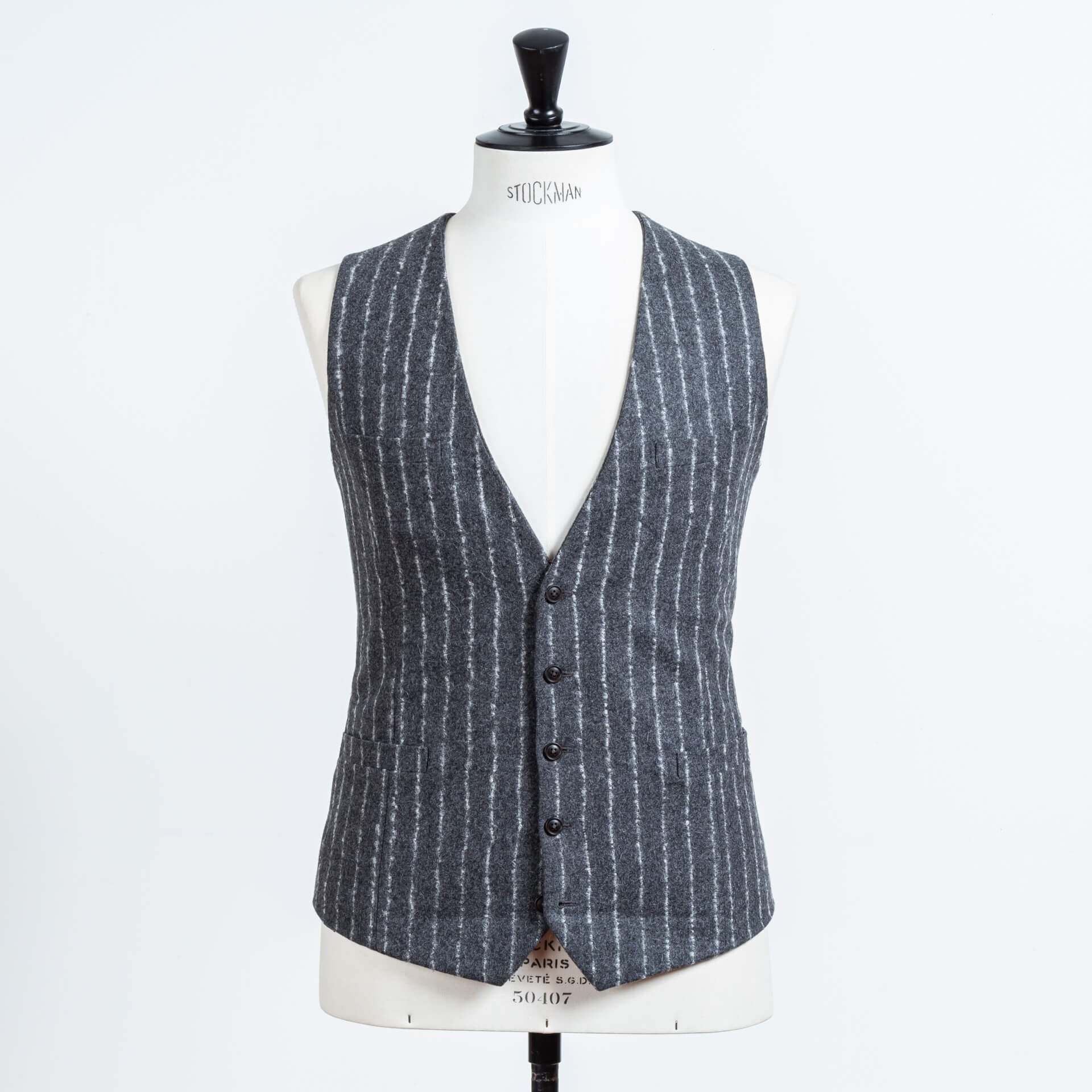 Waistcoat非结构化羊毛纺灰色2.jpg