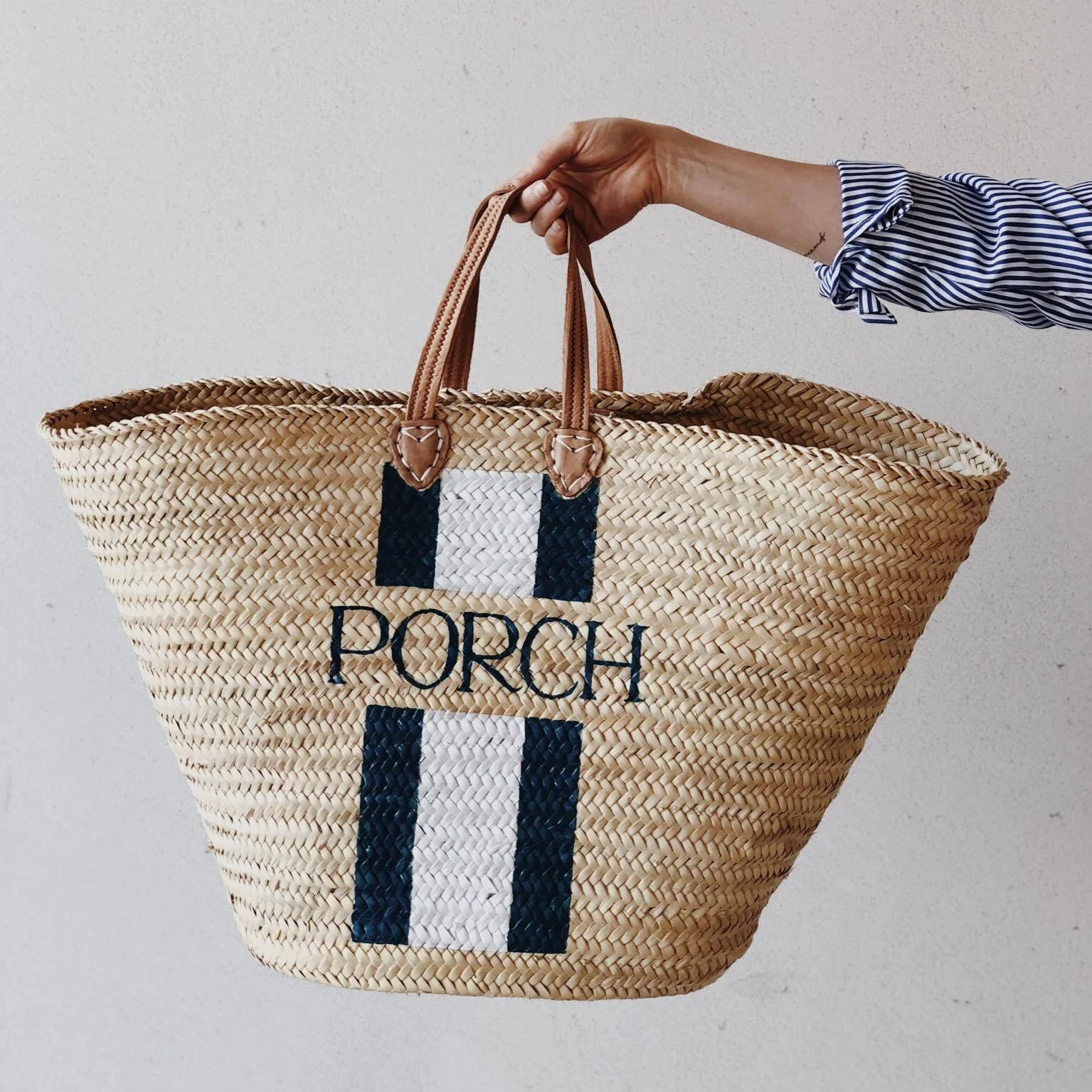 personalised wicker beach bag