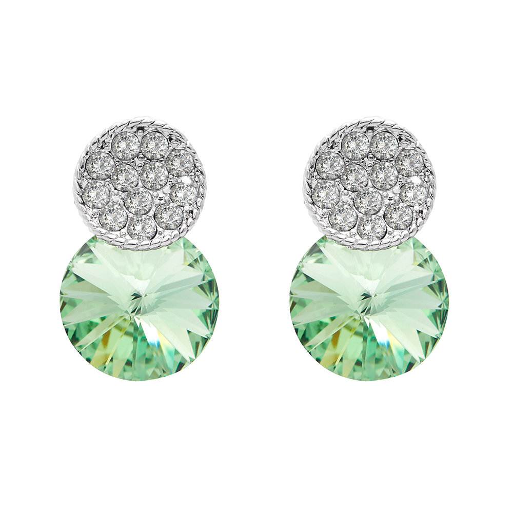 aura light green earrings 