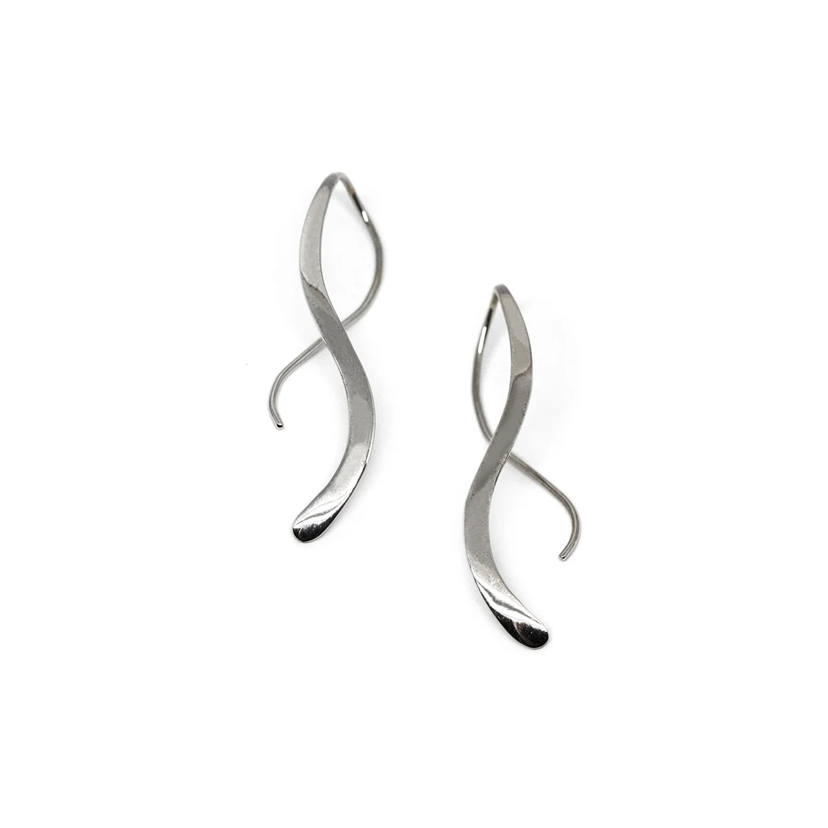 STERLING SILVER TWIST EARRINGS Metzger Studio