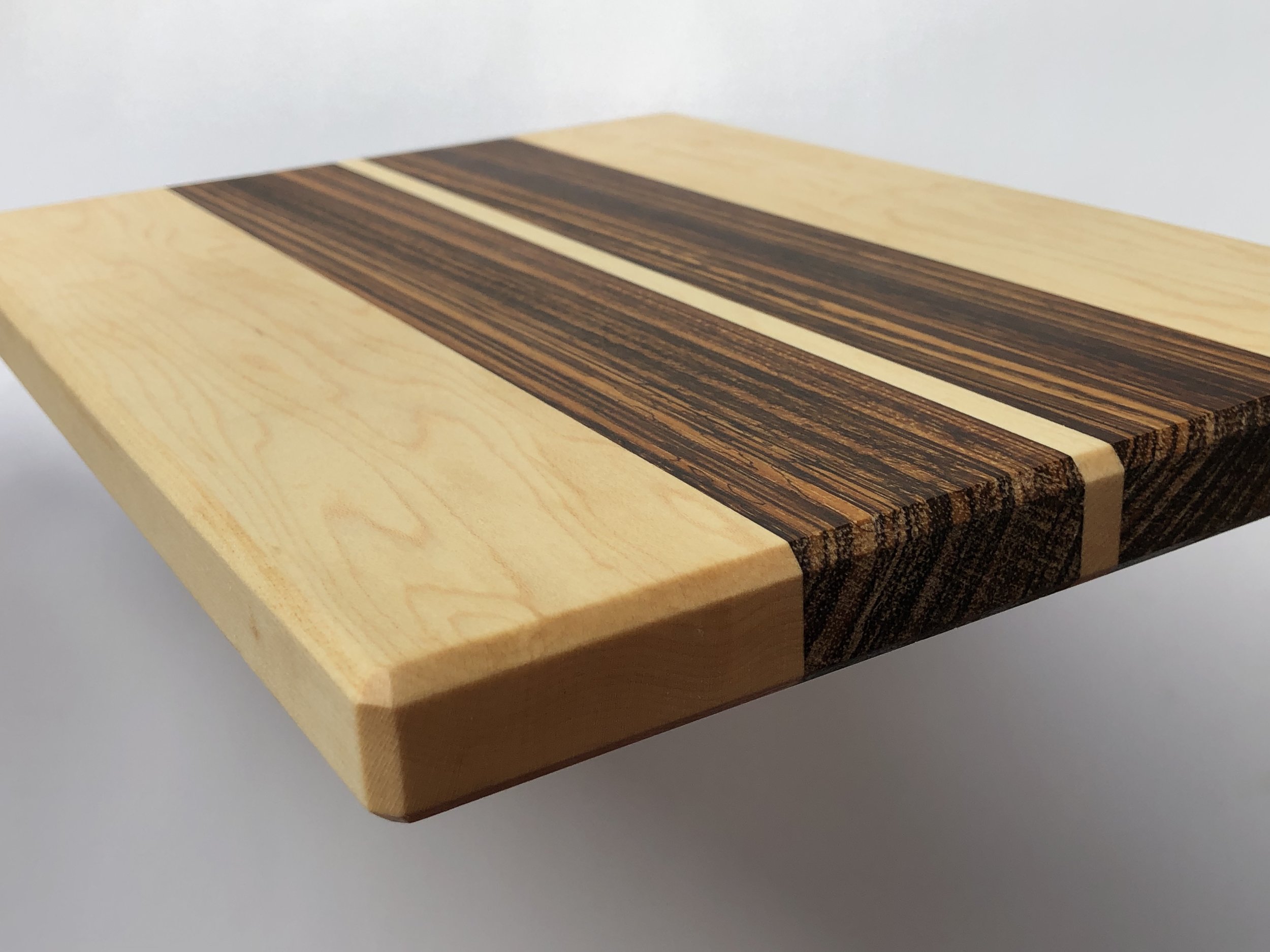 Maple Zebra Wood Cutting Board Sawyer S Got Wood