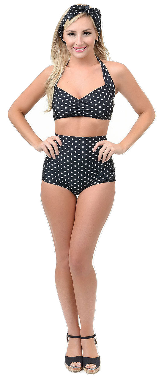 high waisted bikini vintage style