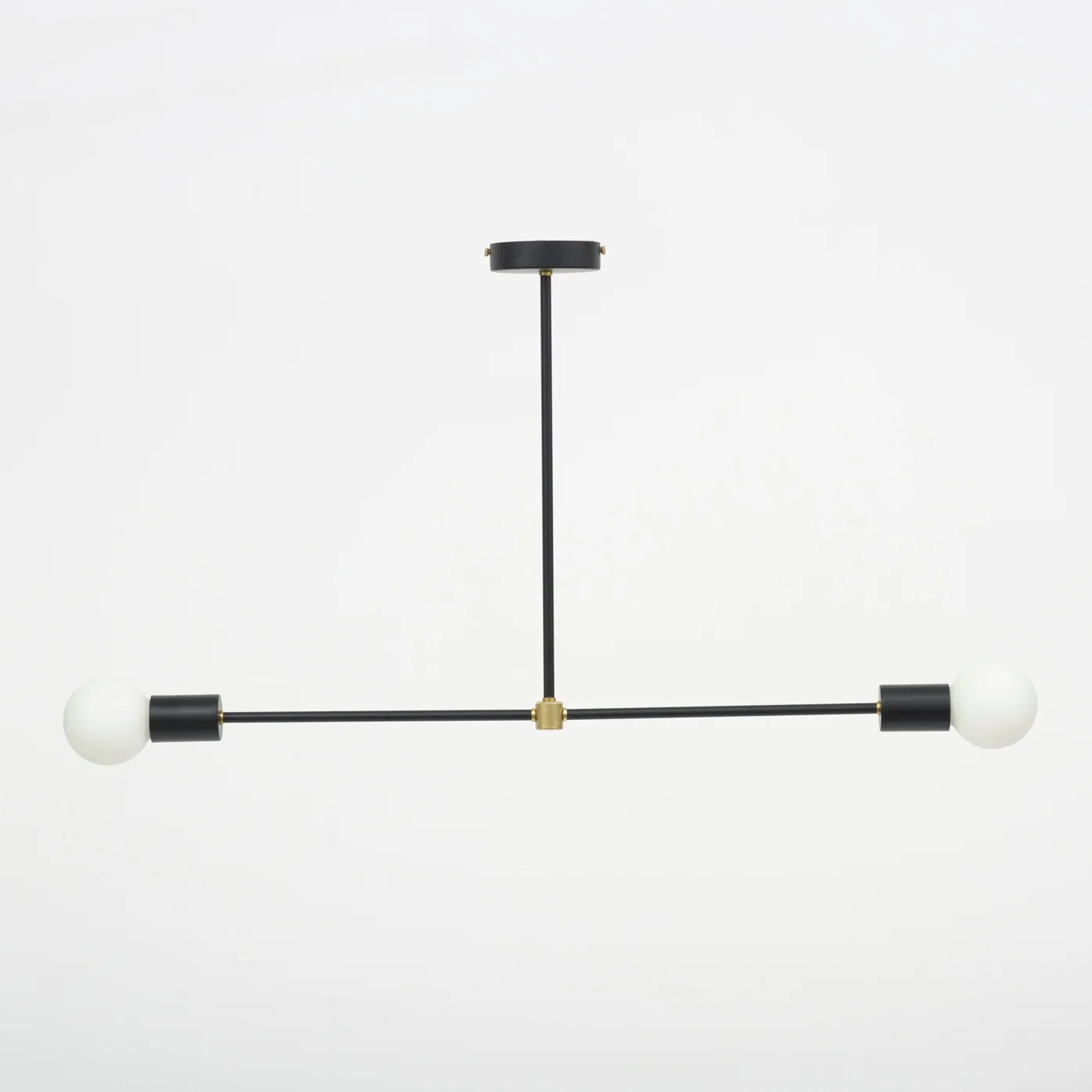 T Bar Brass Pendant Light In Black Spark Bell Custom Brass Lights Pendants Sconces