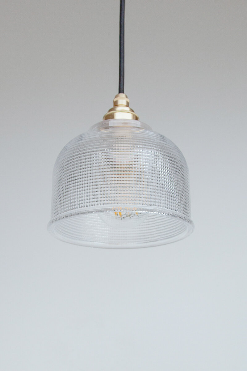 Prismatic Glass Pendant Spark & Bell Handmade and customisable UK lights.