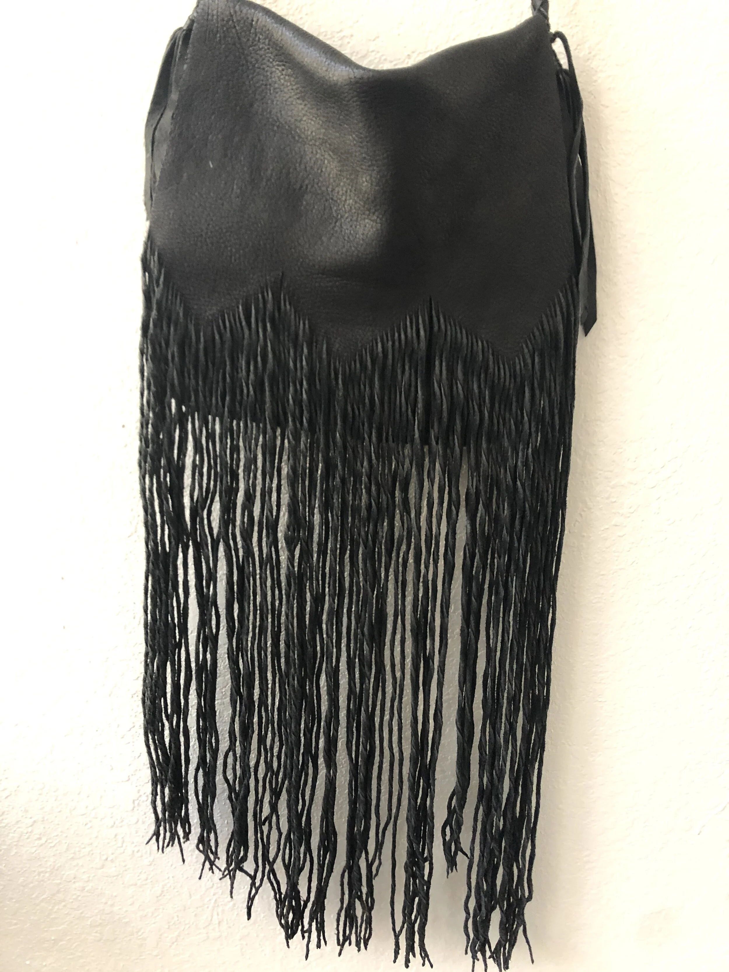 fringe leather bag