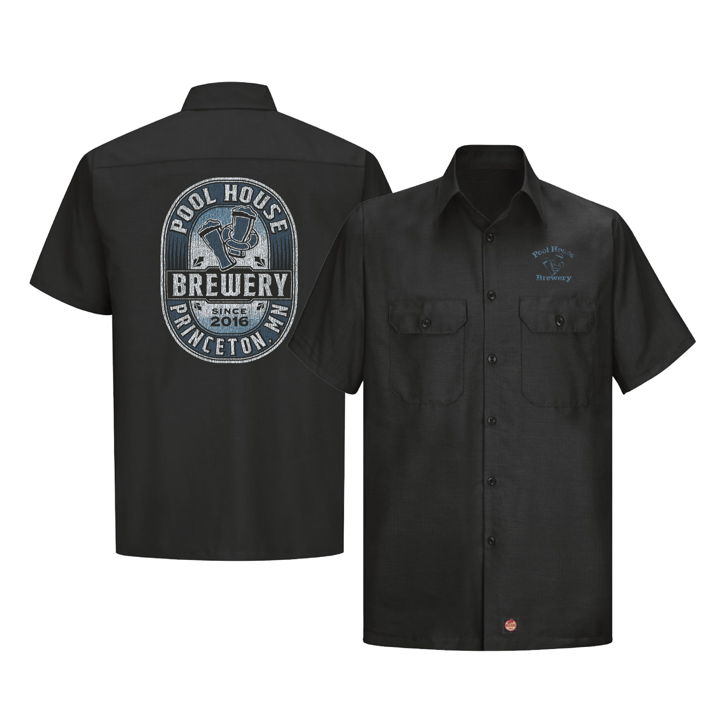 Pool House Brewery / Work Shirt — RIO Design, Ink.