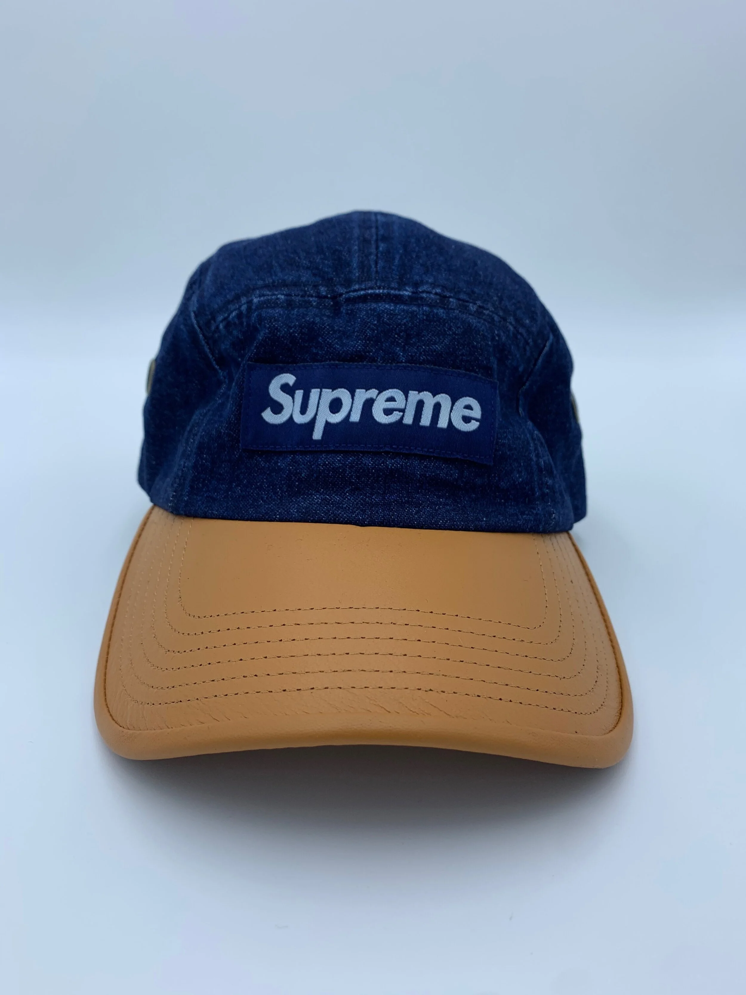 supreme denim camp cap