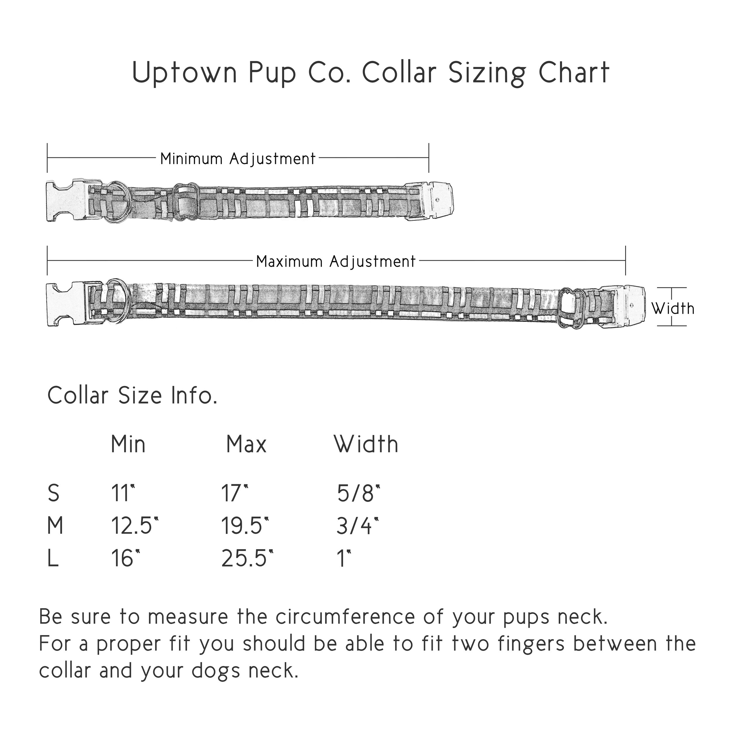 Puppy Collar Size Chart