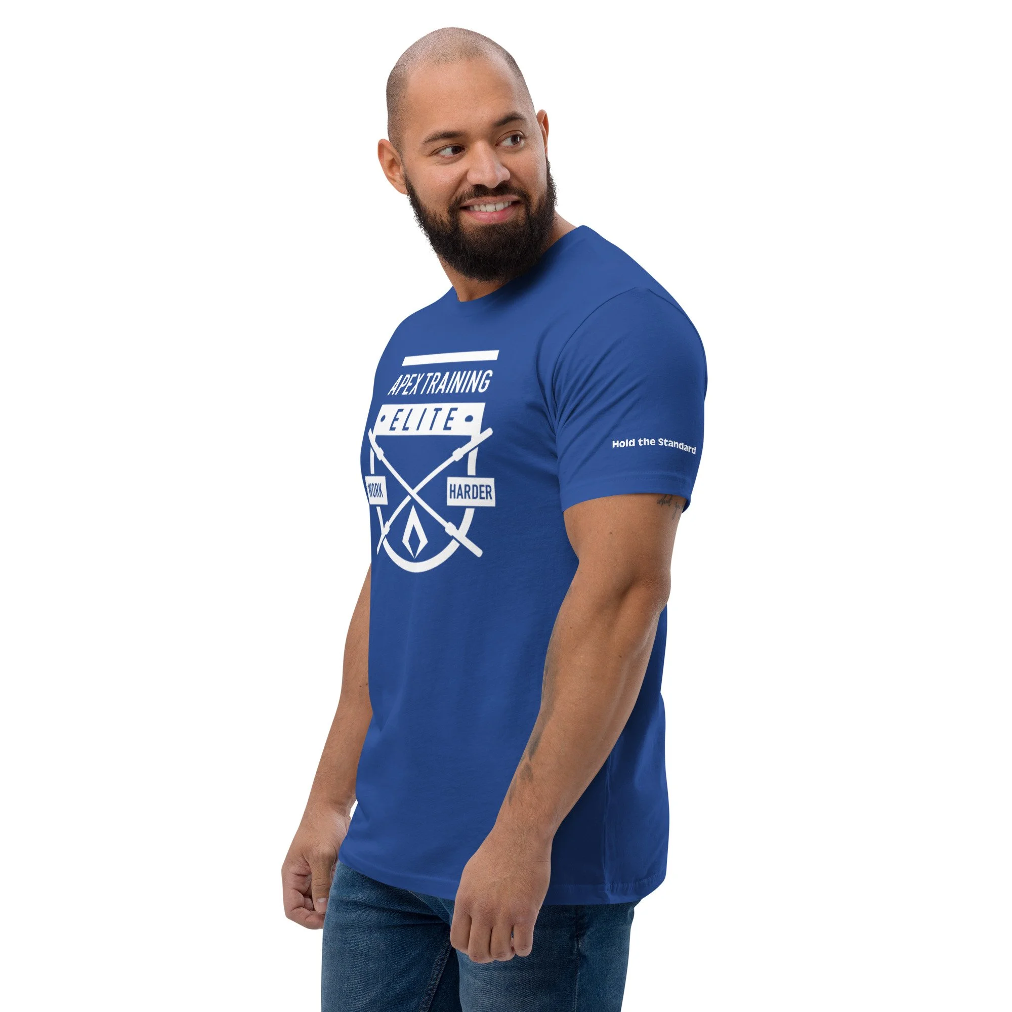 blue fitted t shirt