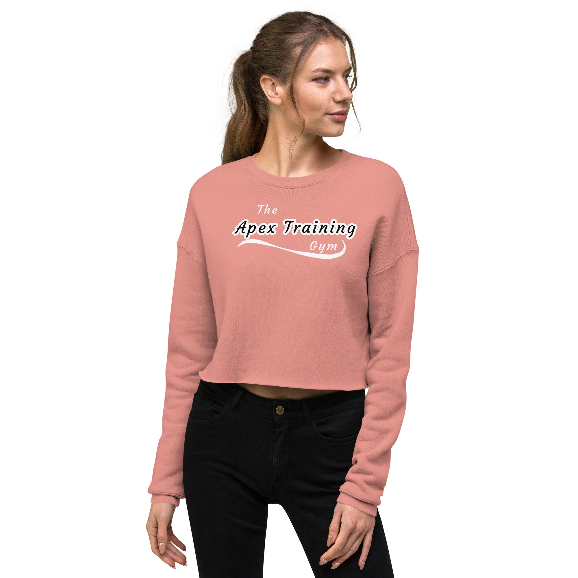 Bella Canvas Fleece lined Crop Sweatshirt DTG print — The Apex