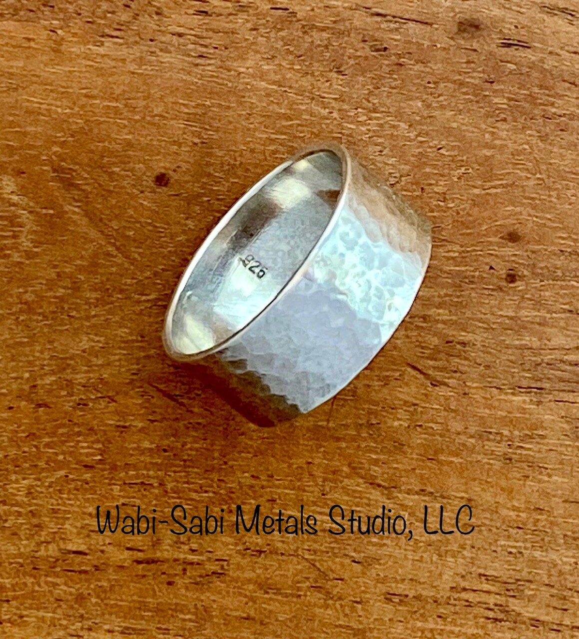 Sterling Silver Ring Band (Dimple Texture) — Wabi-Sabi Metals Studio