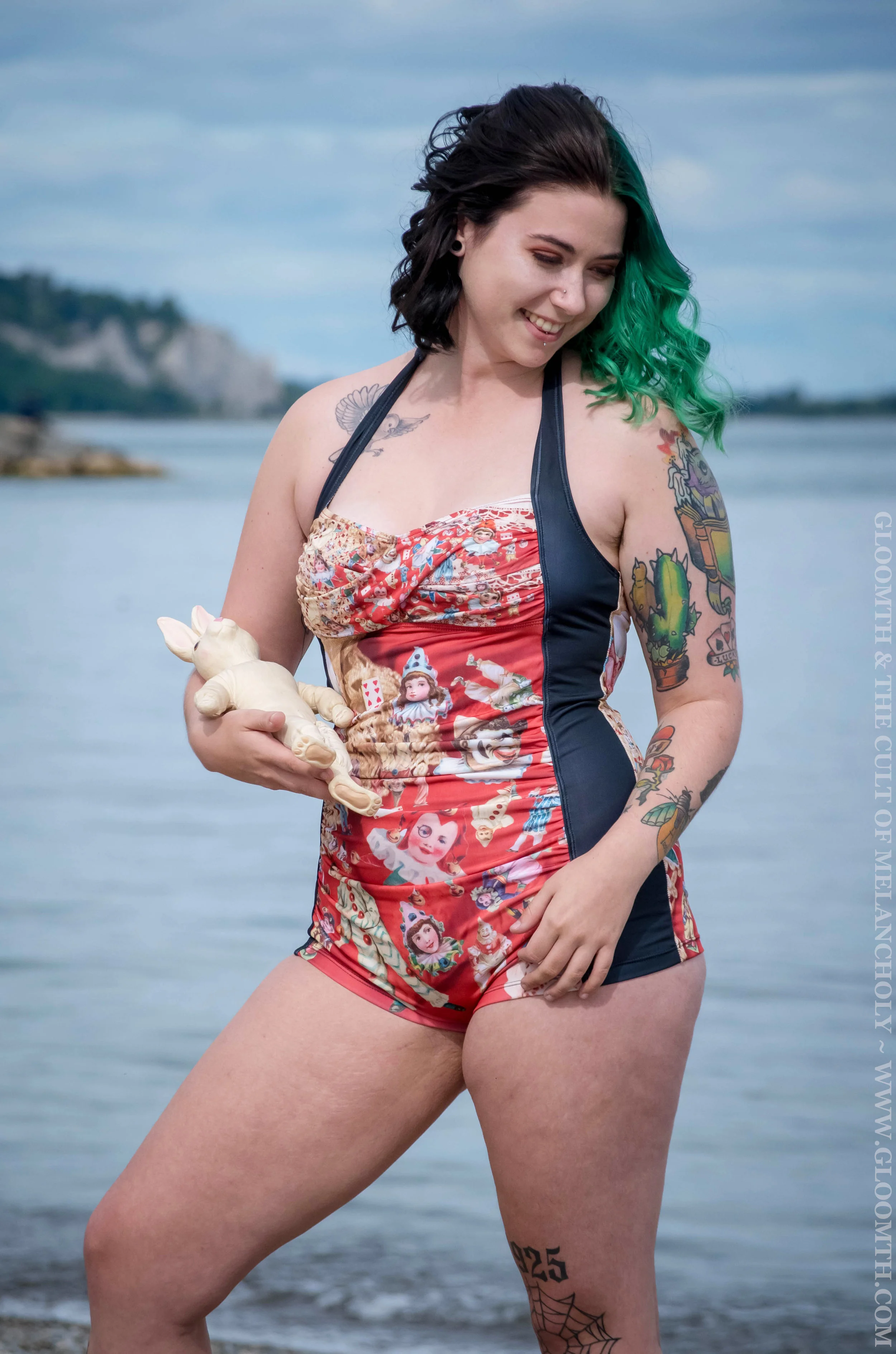 goth bathing suit
