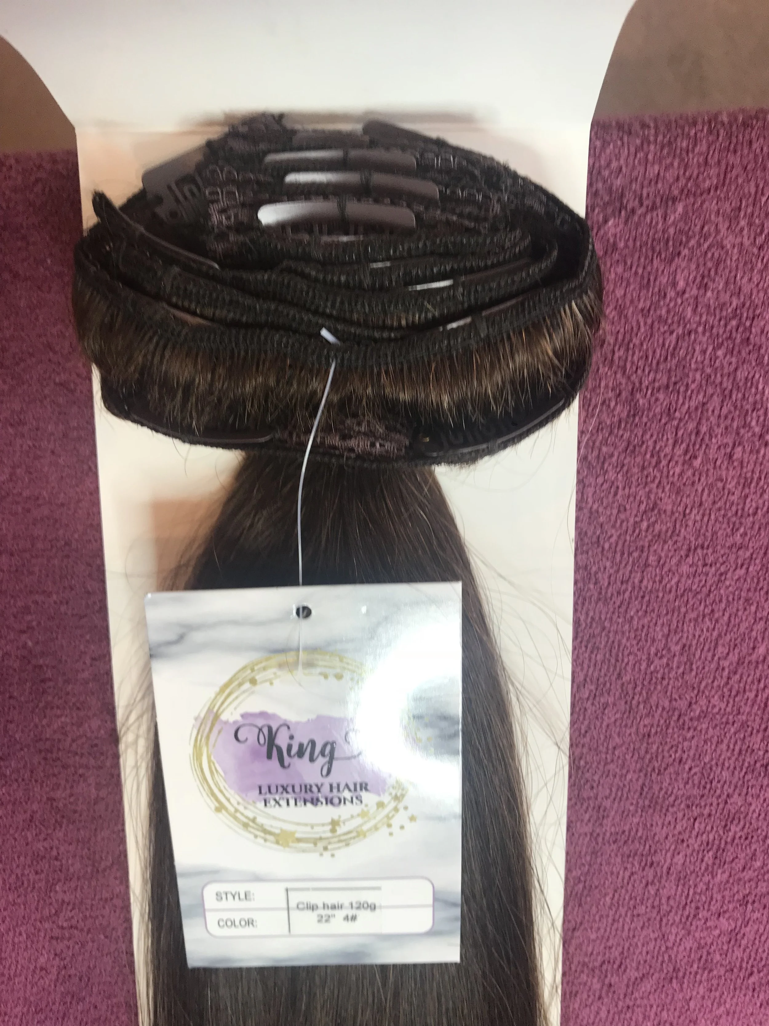 King Luxury Clipins No 4 Chocolate Brown King Hair Beauty