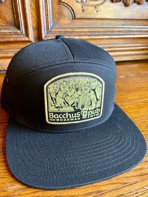 Monk Head 7 Panel Hat with Leather 