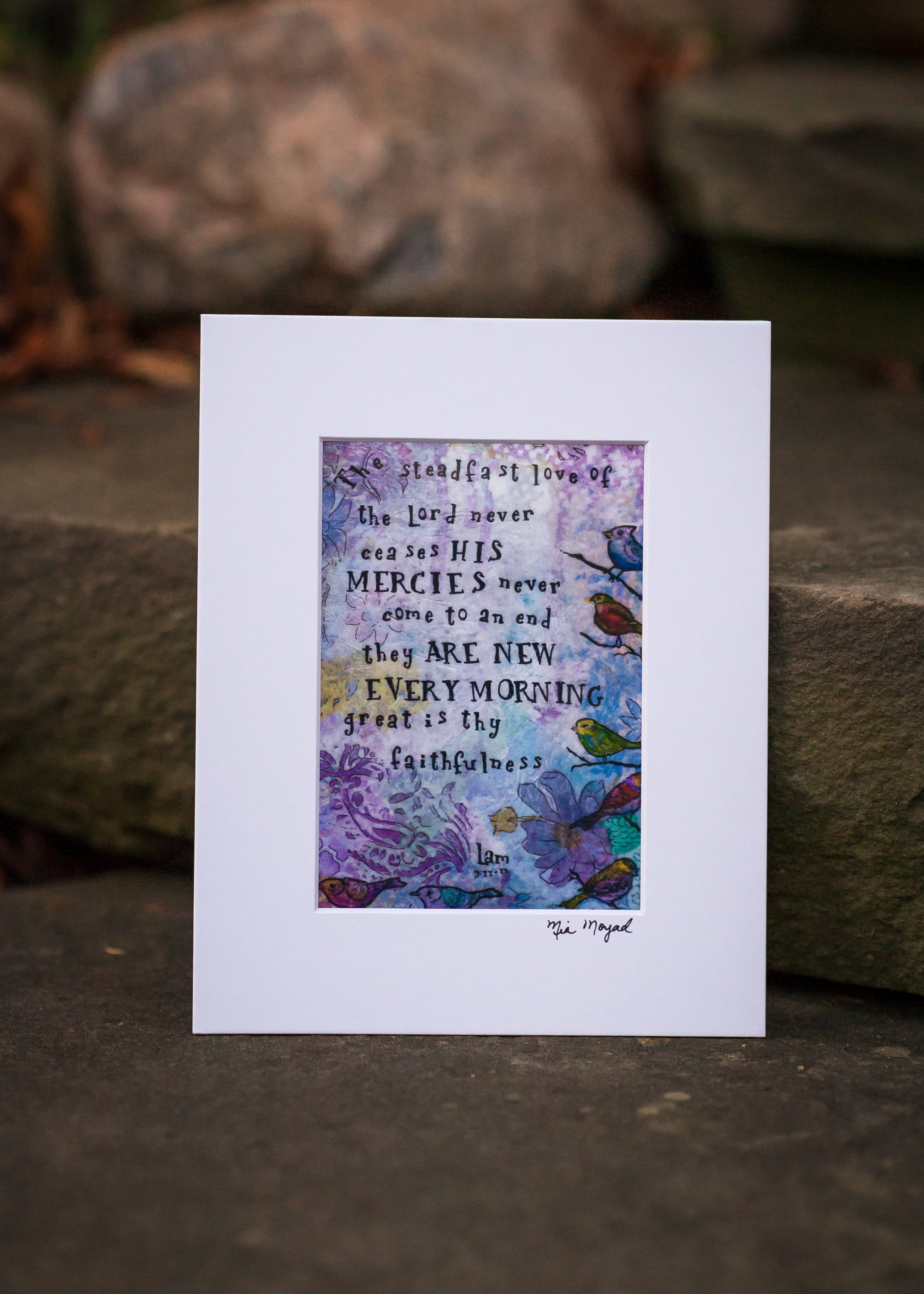 Lamentations Signed Matted 11x14 Print Mia Moyad Studio