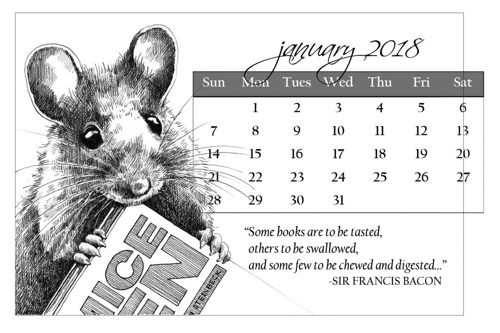 2020 Books Beasts Desk Calendar Karen Ritz Cards