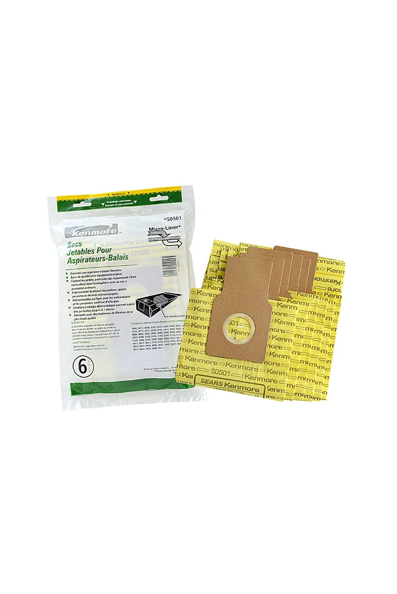 Kenmore Style 50501 Micro Lined Upright Vacuum Bags Kenmore Style 50501 Micro Lined Upright