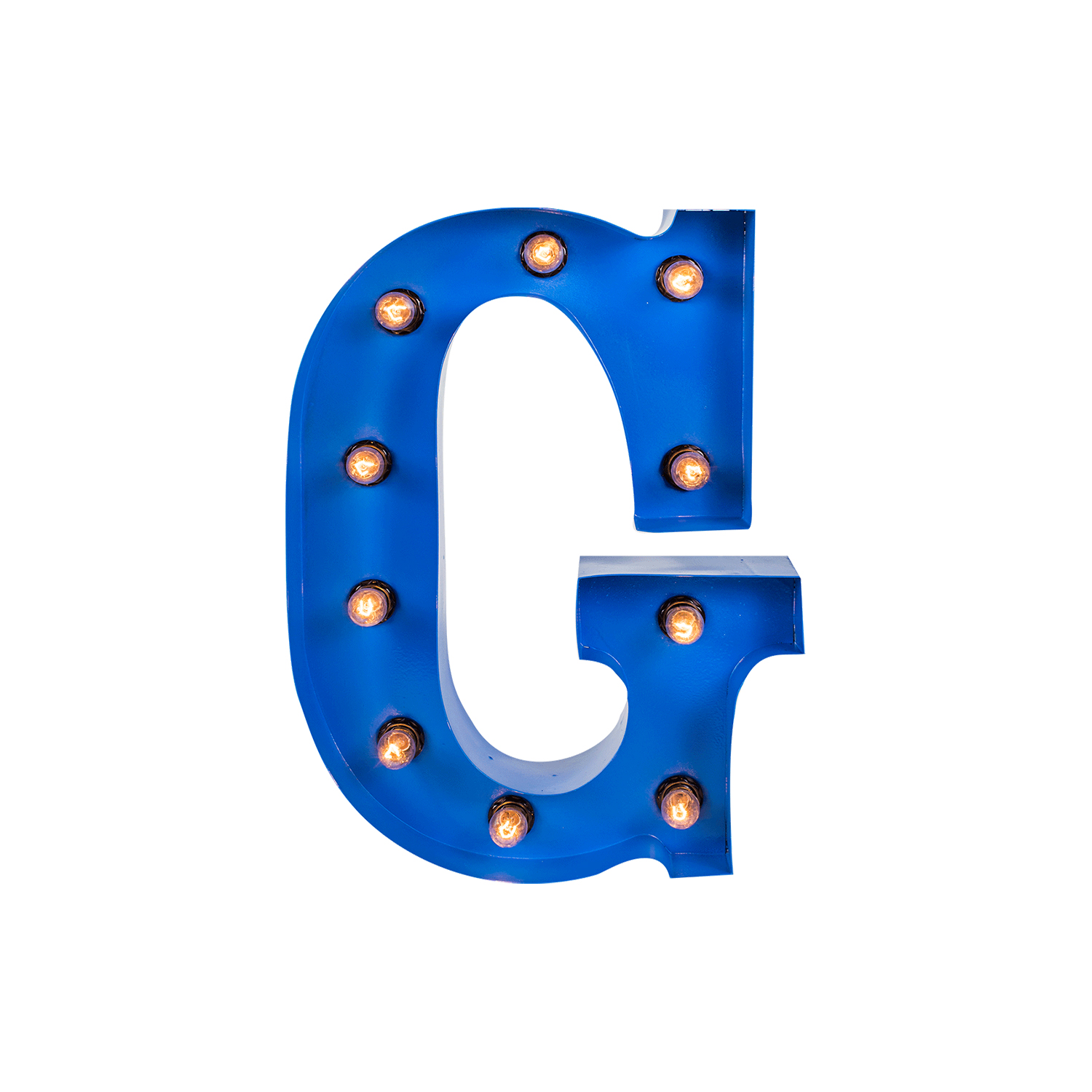 Marquee Letter G Blue Blueprint Studios Event Rentals San Francisco Bay Area