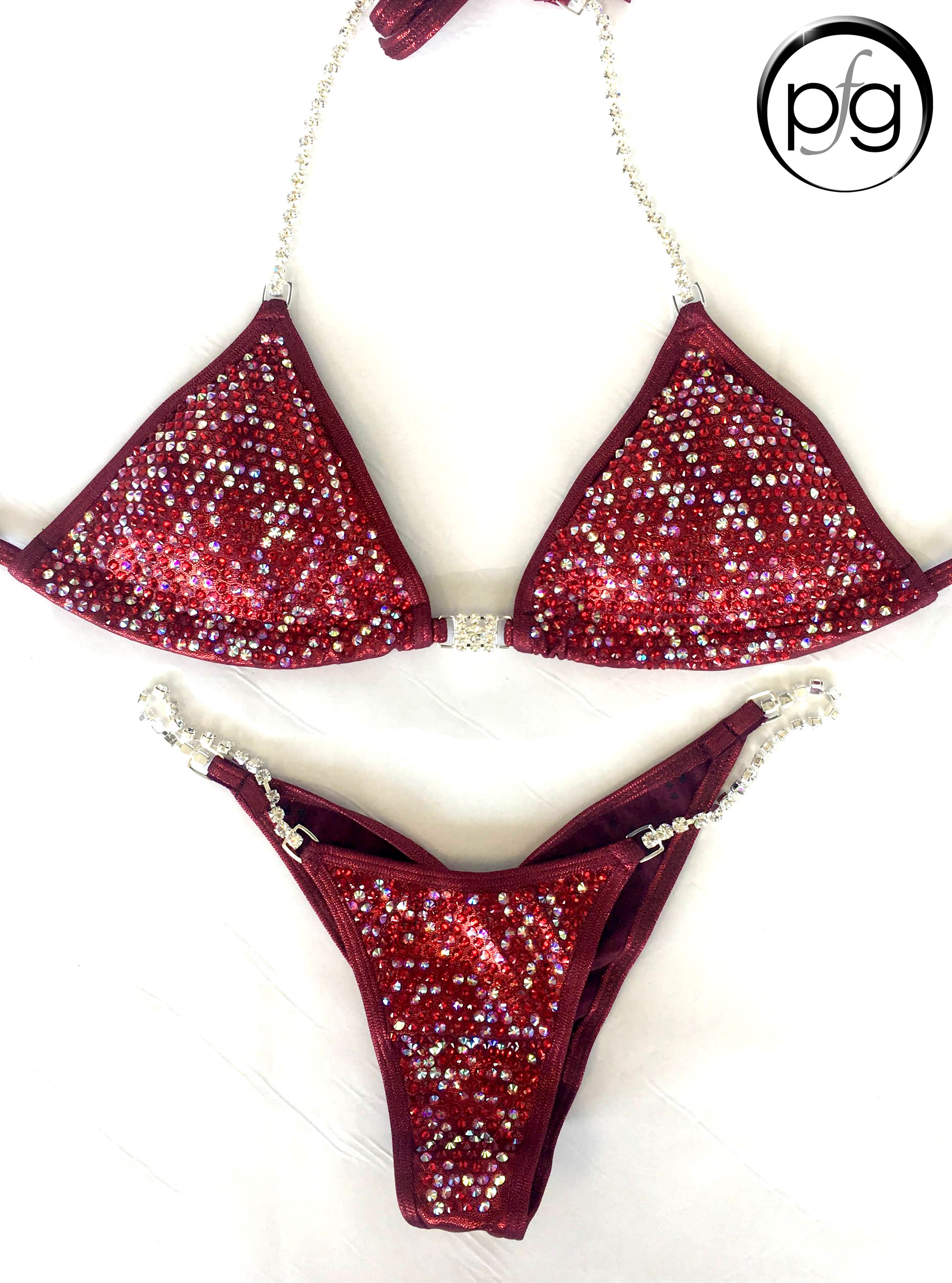red sparkly bikini