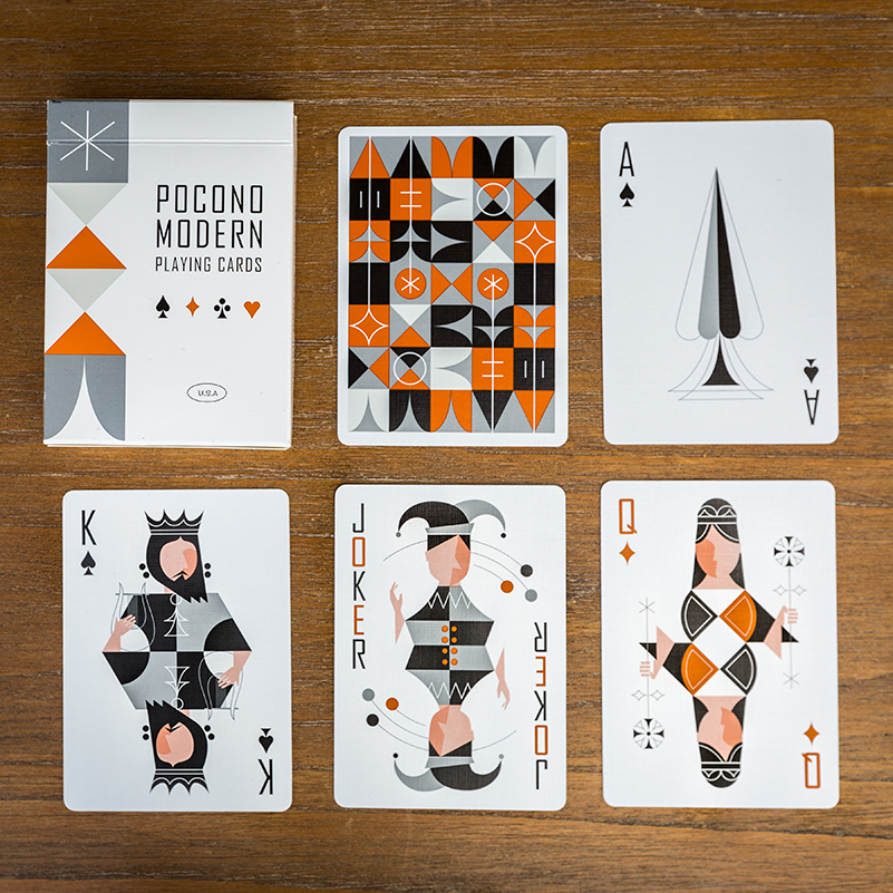 The Retro Deck Playing Cards Light Pocono Modern