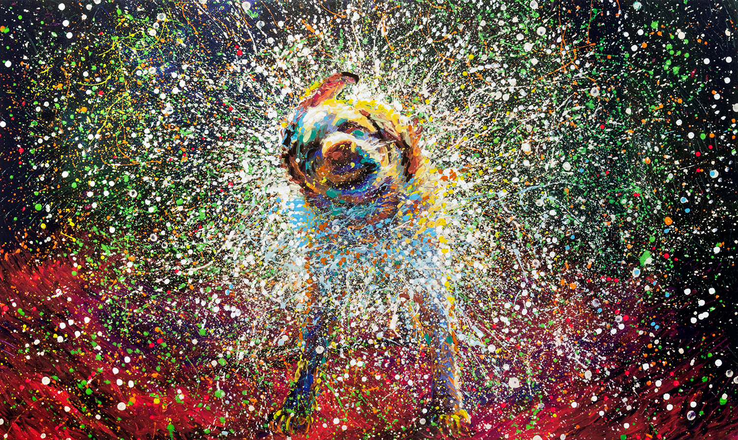 Filo Sofi Arts Hand Embellished Aquarius By Iris Scott