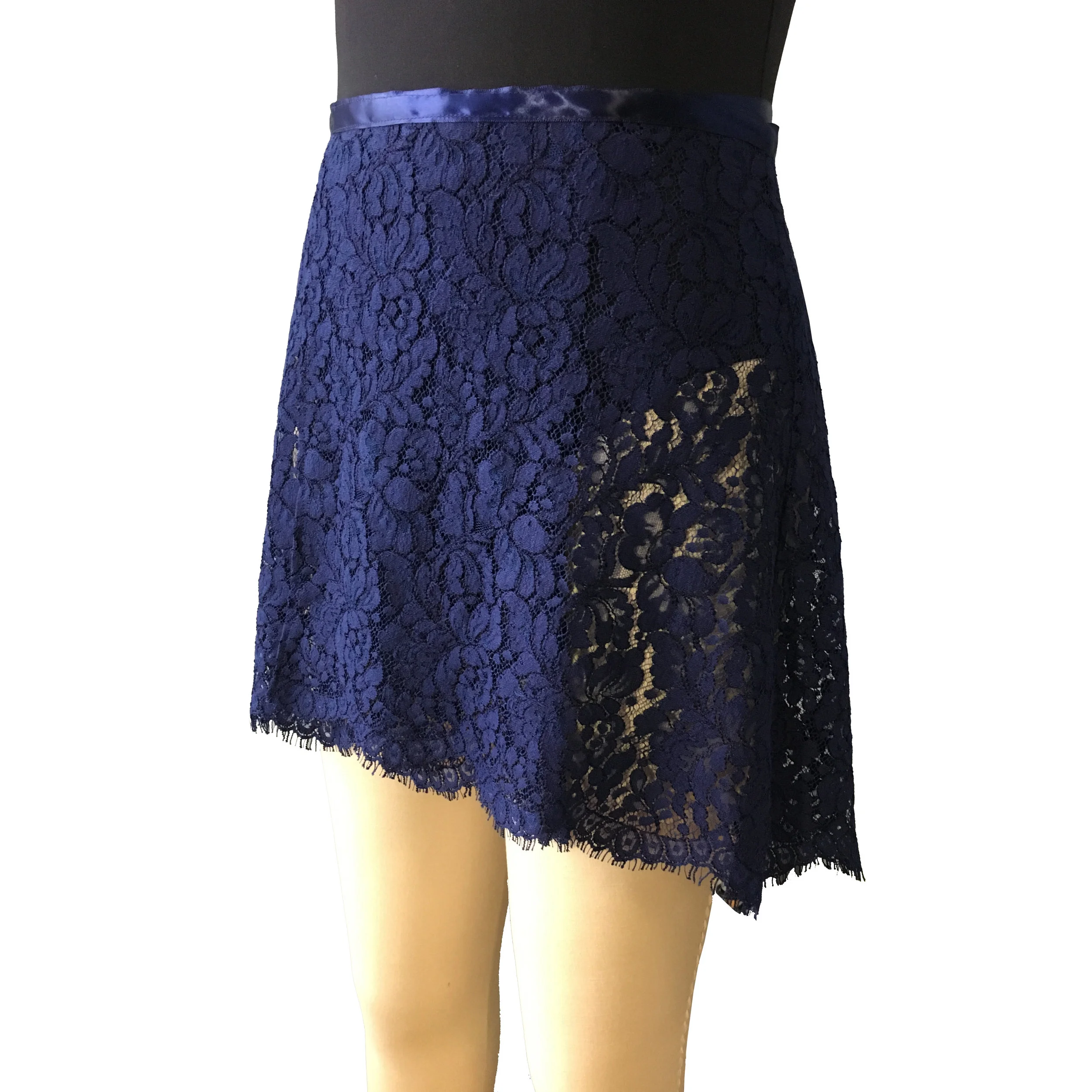 navy lace wrap