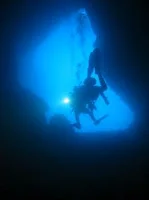 Cave diving