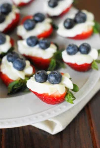 MondayCRed-White-and-Blue-Strawberry-Cheesecake-Bites 1