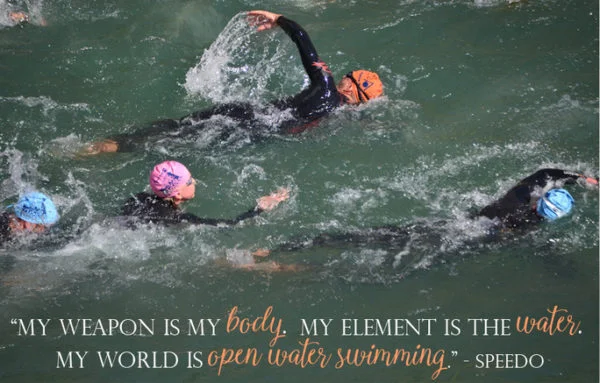 Open water swimming quote