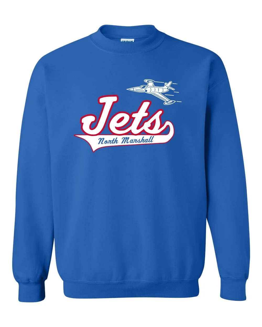 Royal North Marshall Jets Crewneck Sweatshirt Pikeville to Paducah