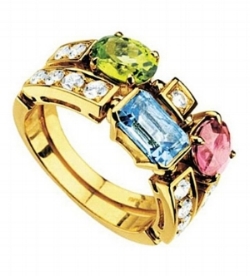 bulgari two tone ring