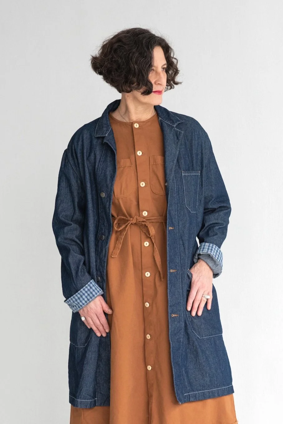 Denim Lab Coat — UQNATU
