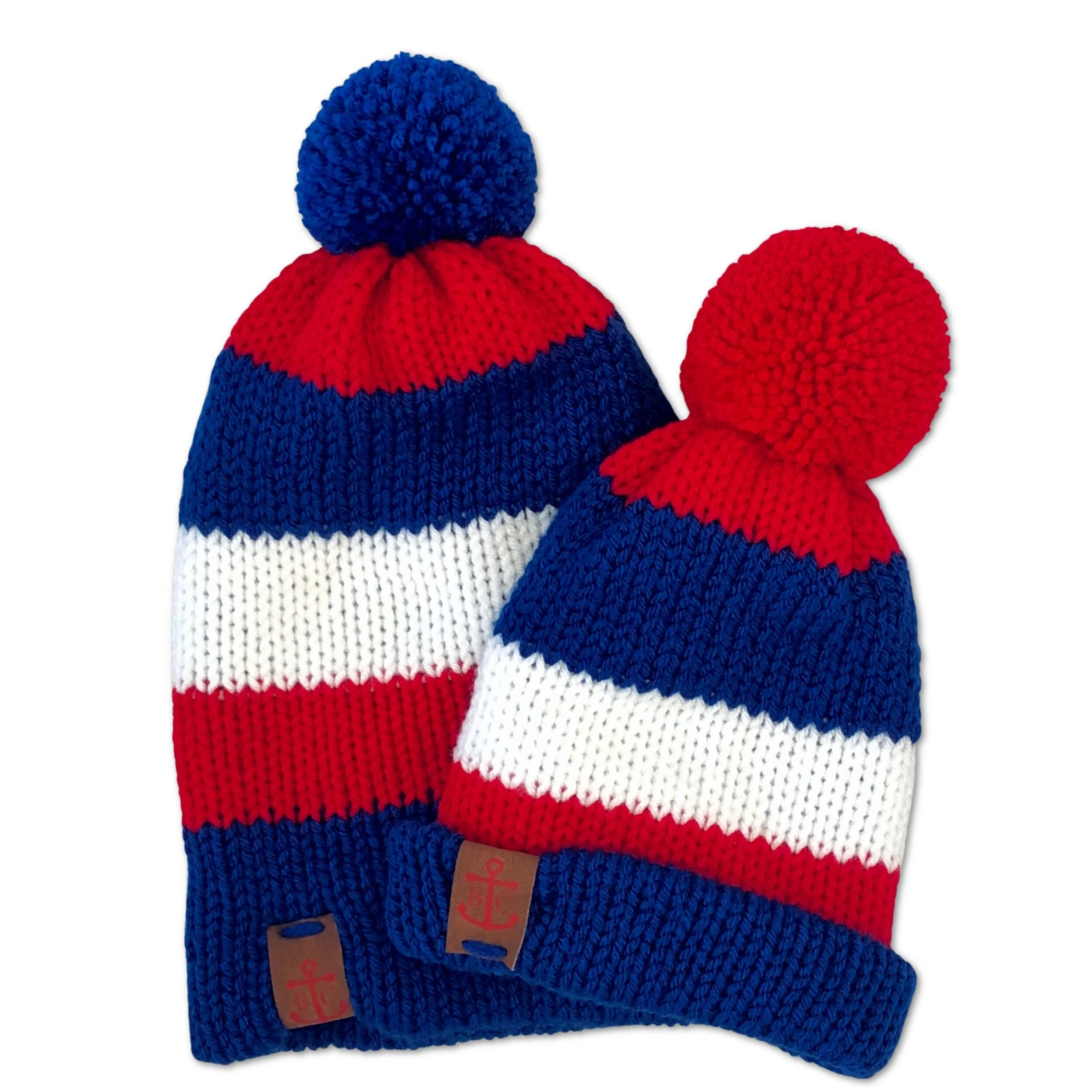 Custom Hand Knit #TeamLove Beanie 