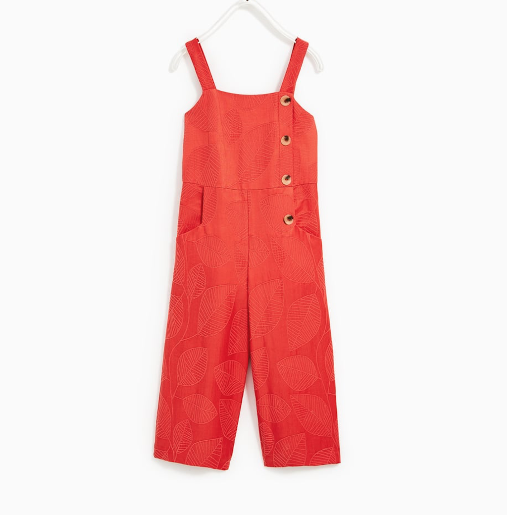 zara jumpsuit orange