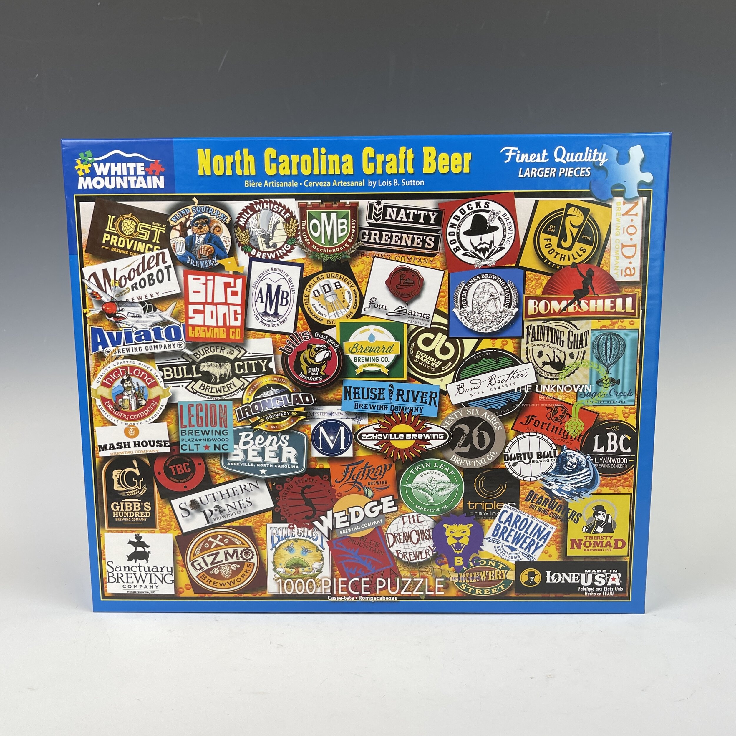 smog fascism frost White Mountain Puzzles "Noth Carolina Craft Beer" 1000 Piece Puzzle  designed by Lois B. Sutton — Starworks - NC