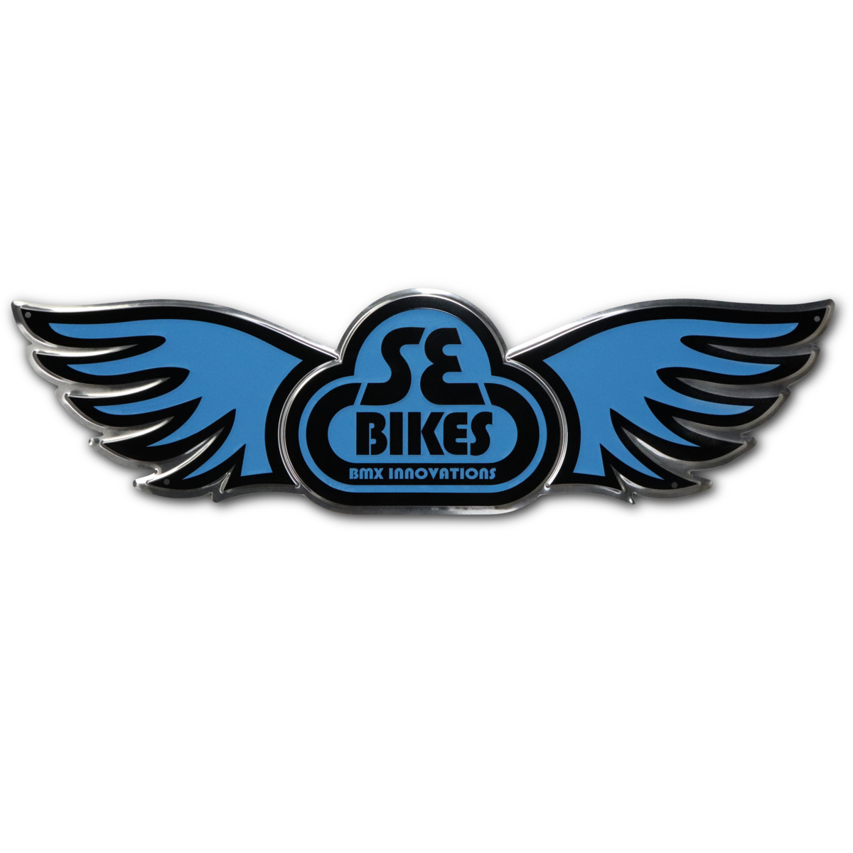 SE BIKES WING LOGO METAL SIGN 