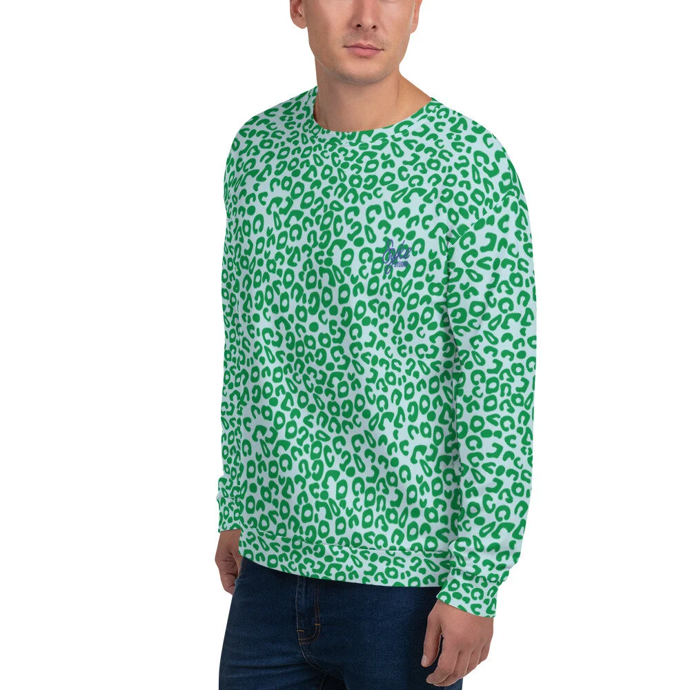 Leopard Print Unisex Sweatshirt in 