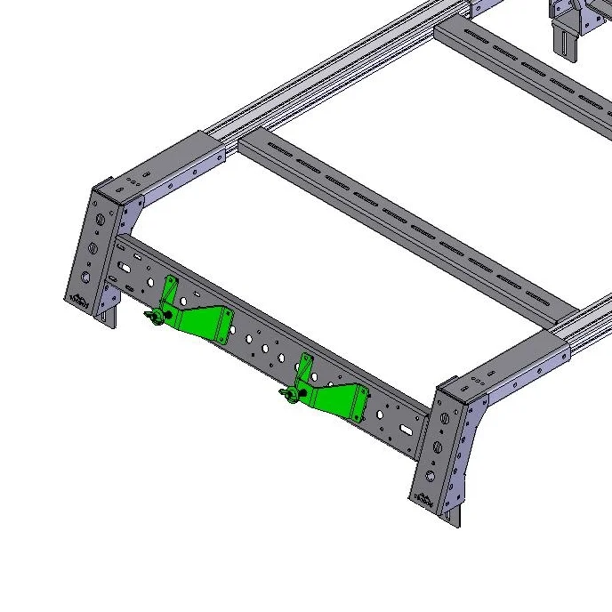 Max Universal Hi Lift Jack Mounting Brackets Pair Max Modular Truck Bed Racks