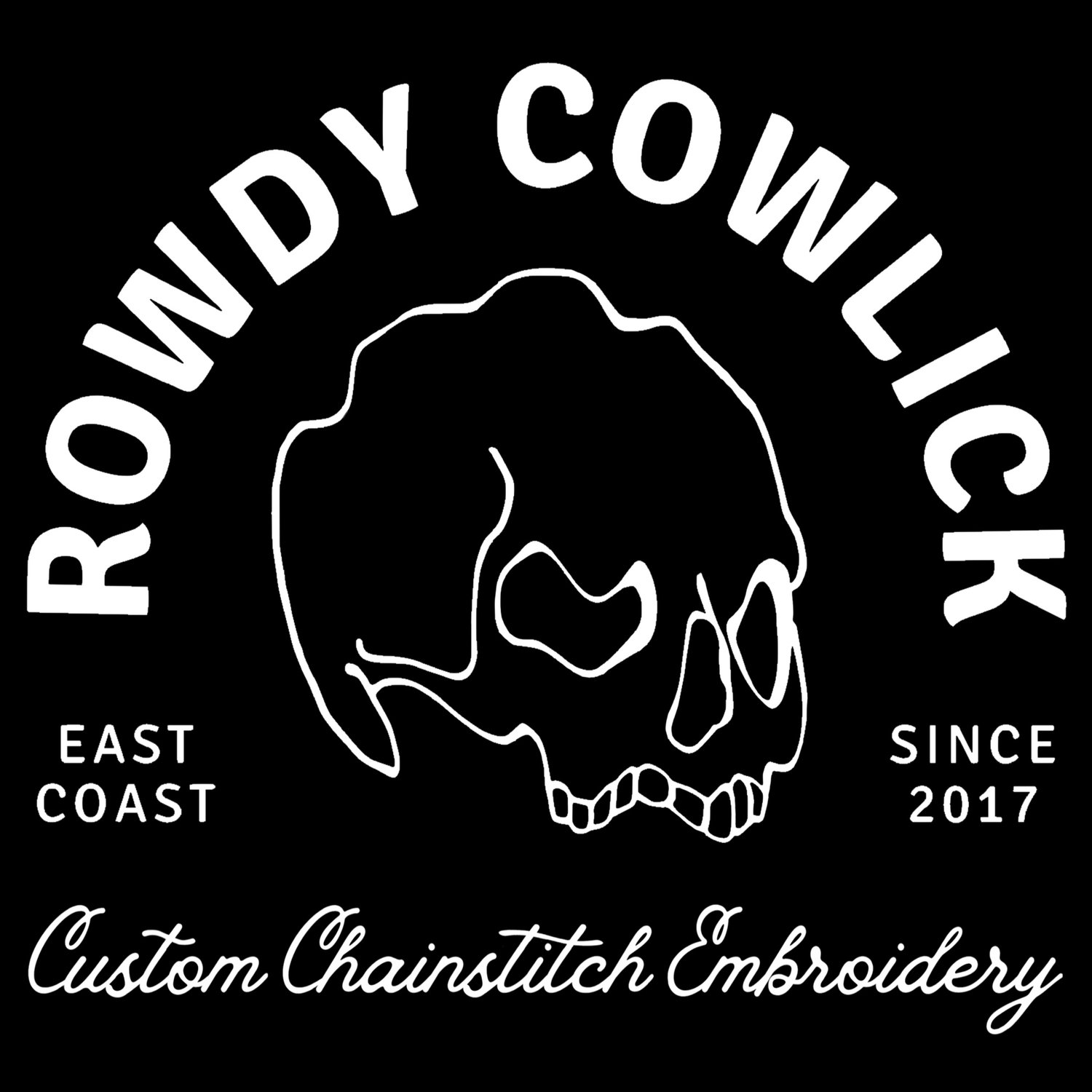 Rowdy Cowlick Chainstitch Embroidery