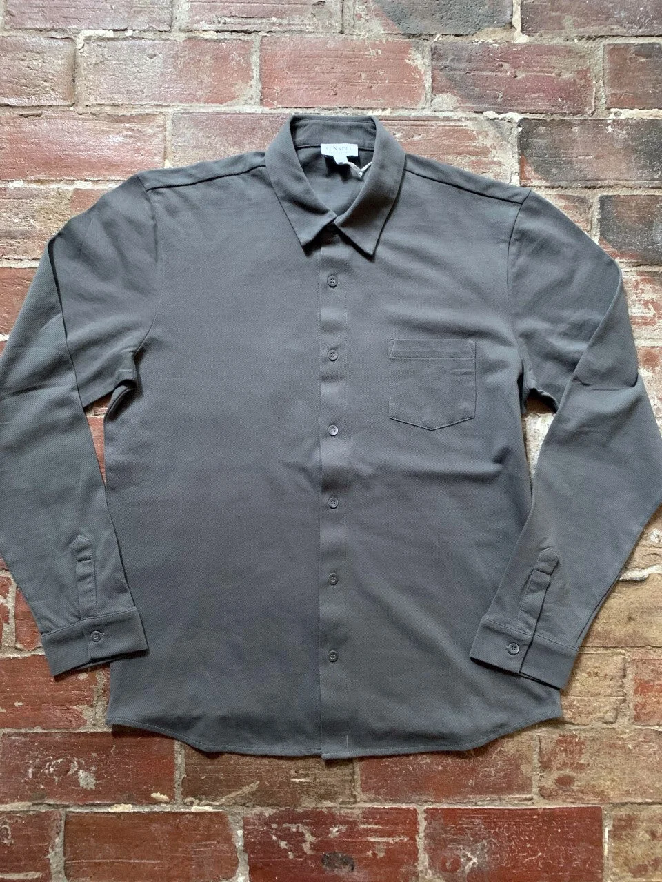 sunspel pique shirt