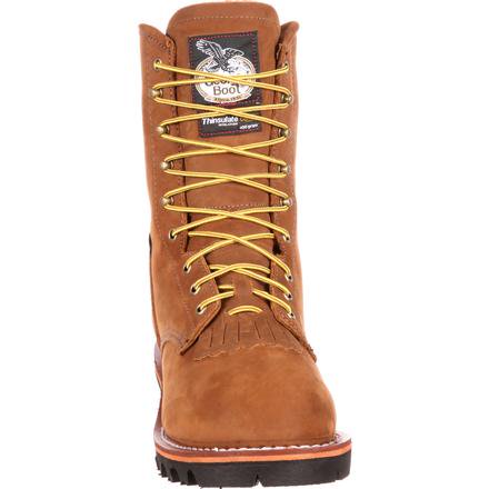 steel toe logger work boots