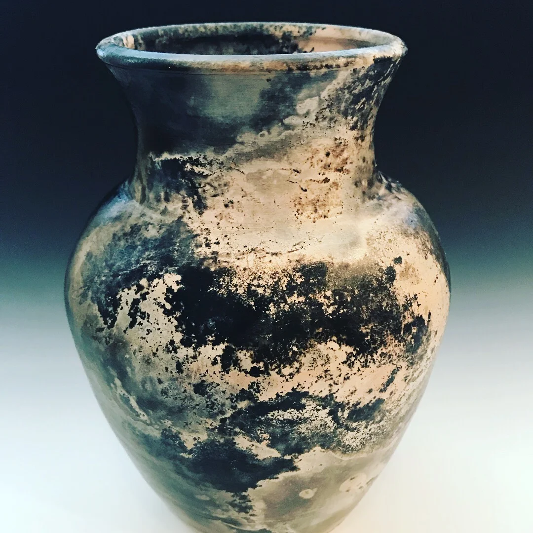 Pit Fired Vase Shawn Felts Ceramics San Francisco